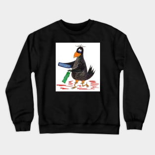 Crow train spotter Crewneck Sweatshirt